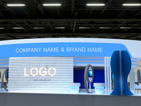 3D Exhibition Booth Model Modèle 3D