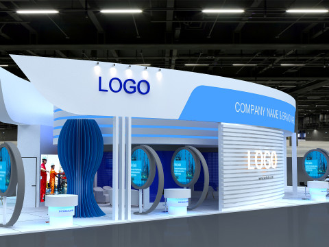 3D Exhibition Booth Model Modèle 3D