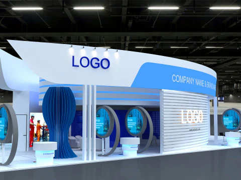3D Exhibition Booth Model 3D Model