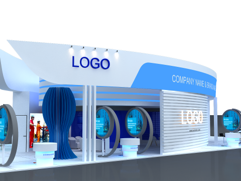 3D Exhibition Booth Model Modèle 3D