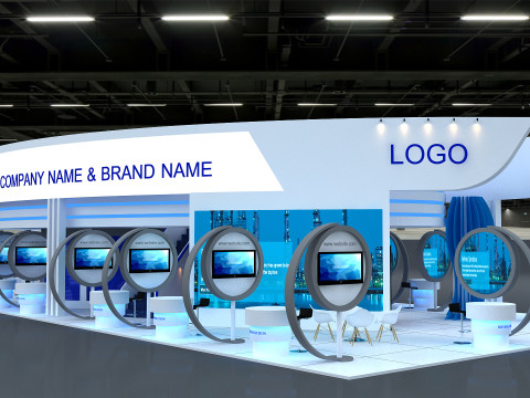 3D Exhibition Booth Model Modèle 3D