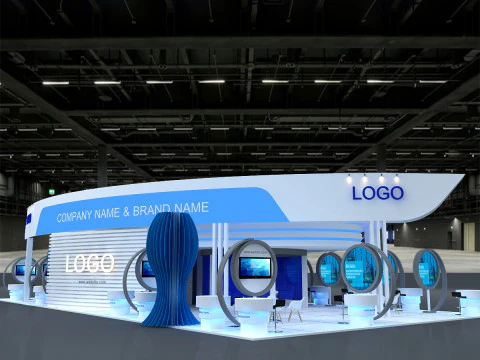 3D Exhibition Booth Model 3D Model