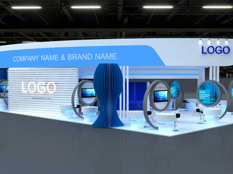 3D Exhibition Booth Model Modèle 3D