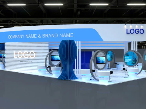 3D Exhibition Booth Model 3D Model