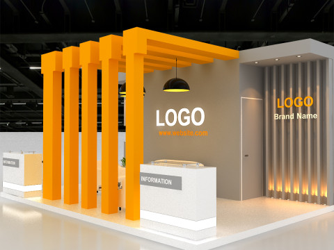 Exhibition booth tradeshow Model 3D