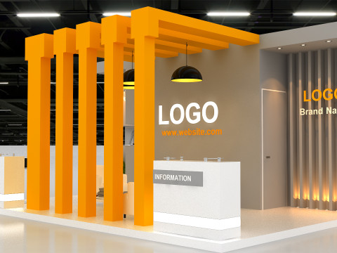 Exhibition booth tradeshow 3D Model