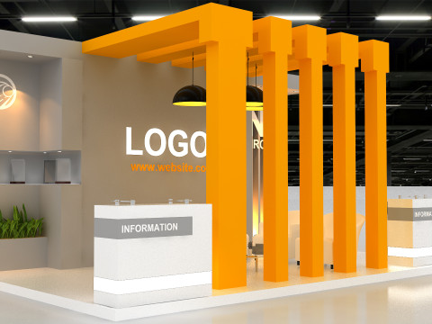 Exhibition booth tradeshow 3D Model