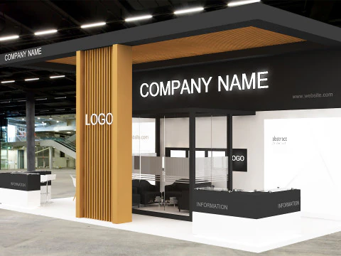 3D Booth Design 3D Model