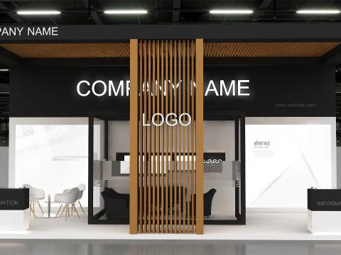 3D Booth Design 3D Model