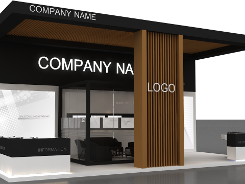 3D Booth Design Model 3D
