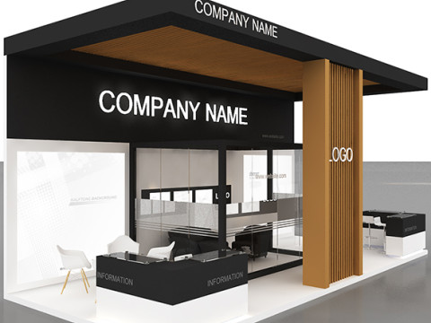 3D Booth Design Model 3D