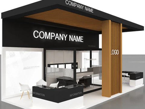 3D Booth Design 3D Model