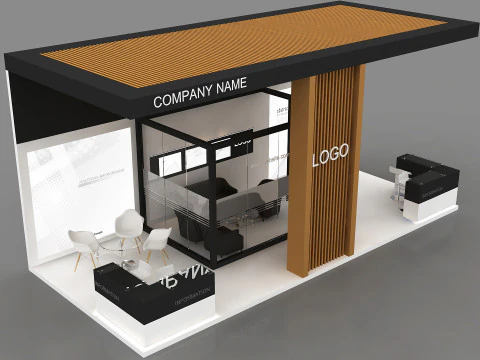 3D Booth Design 3D Model