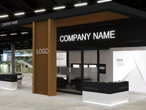 3D Booth Design 3D Model