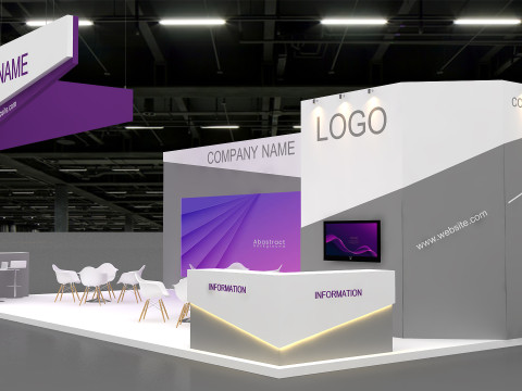 Exhibition booth tradeshow Modelo 3D