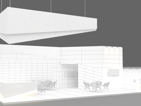 Exhibition booth tradeshow Modelo 3D