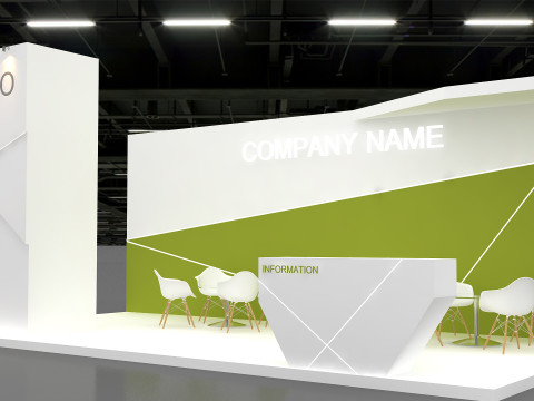 3D Exhibition Booth Model Model 3D