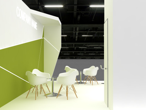3D Exhibition Booth Model Model 3D