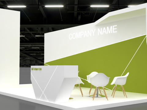 3D Exhibition Booth Model Model 3D
