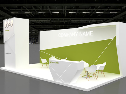 3D Exhibition Booth Model Model 3D