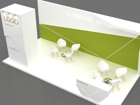 3D Exhibition Booth Model 3D Model