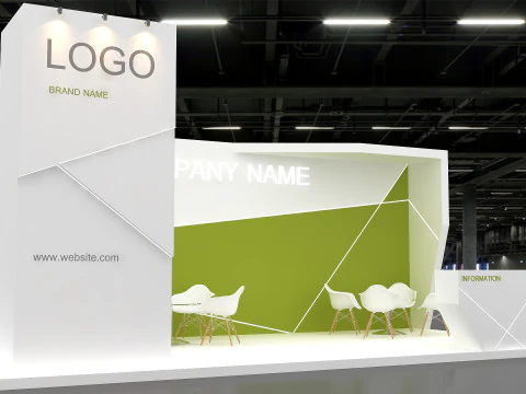 3D Exhibition Booth Model 3D Model