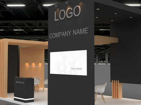 3D Trade Show Booth Design Modelo 3D