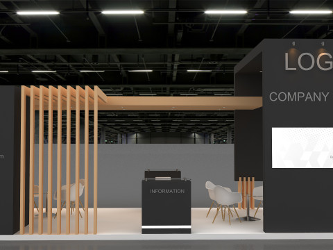 3D Trade Show Booth Design Modelo 3D