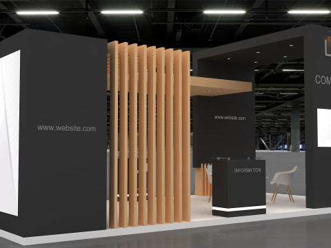 3D Trade Show Booth Design Modelo 3D