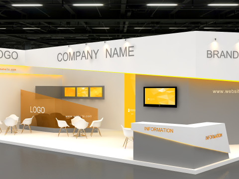 3D Exhibition Booth Model 3D Model