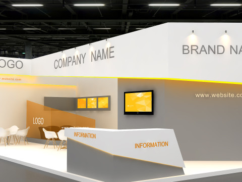 3D Exhibition Booth Model Modelo 3D