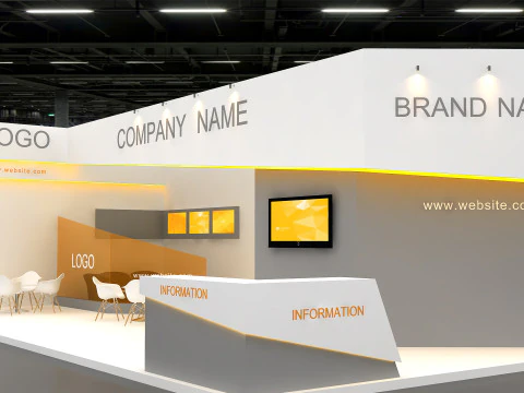 3D Exhibition Booth Model 3D Model