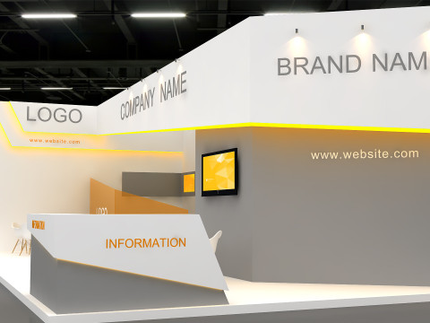 3D Exhibition Booth Model Modelo 3D