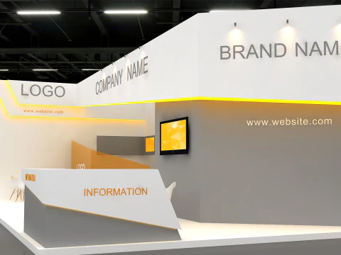 3D Exhibition Booth Model 3D Model
