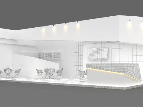 3D Exhibition Booth Model 3D Model