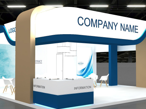 Exhibition booth tradeshow 3D Model