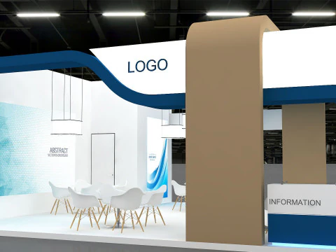 Exhibition booth tradeshow 3D Model