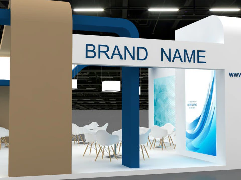 Exhibition booth tradeshow 3D Model