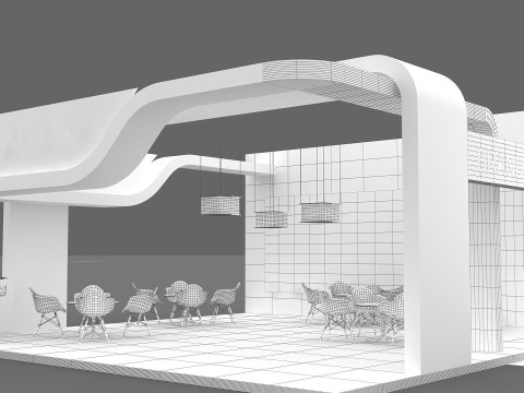 Exhibition booth tradeshow 3D Model