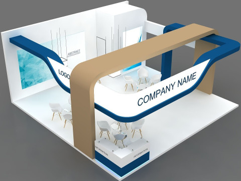 Exhibition booth tradeshow 3D Model