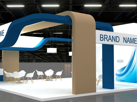 Exhibition booth tradeshow 3D Model