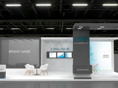 3D Exhibition Booth Design 3D Model