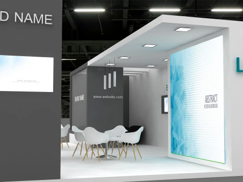 3D Exhibition Booth Design 3D Model