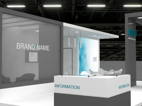 3D Exhibition Booth Design 3D Model