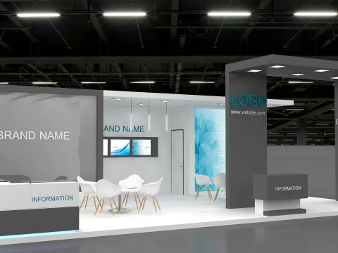 3D Exhibition Booth Design 3D Model