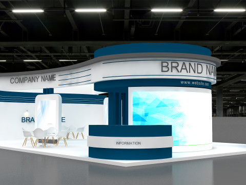 3D Exhibition Booth Design 3D Model
