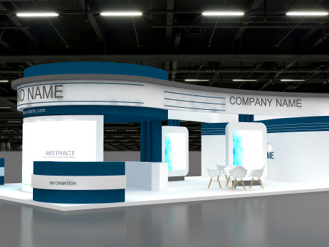 3D Exhibition Booth Design Modello 3D