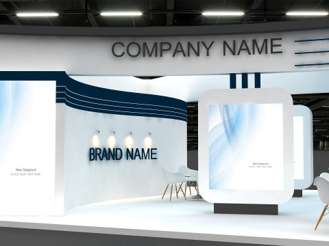 3D Exhibition Booth Design Modello 3D