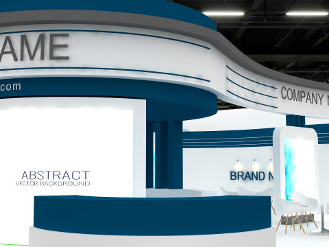 3D Exhibition Booth Design Modello 3D