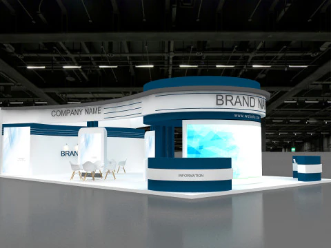 3D Exhibition Booth Design 3D Model